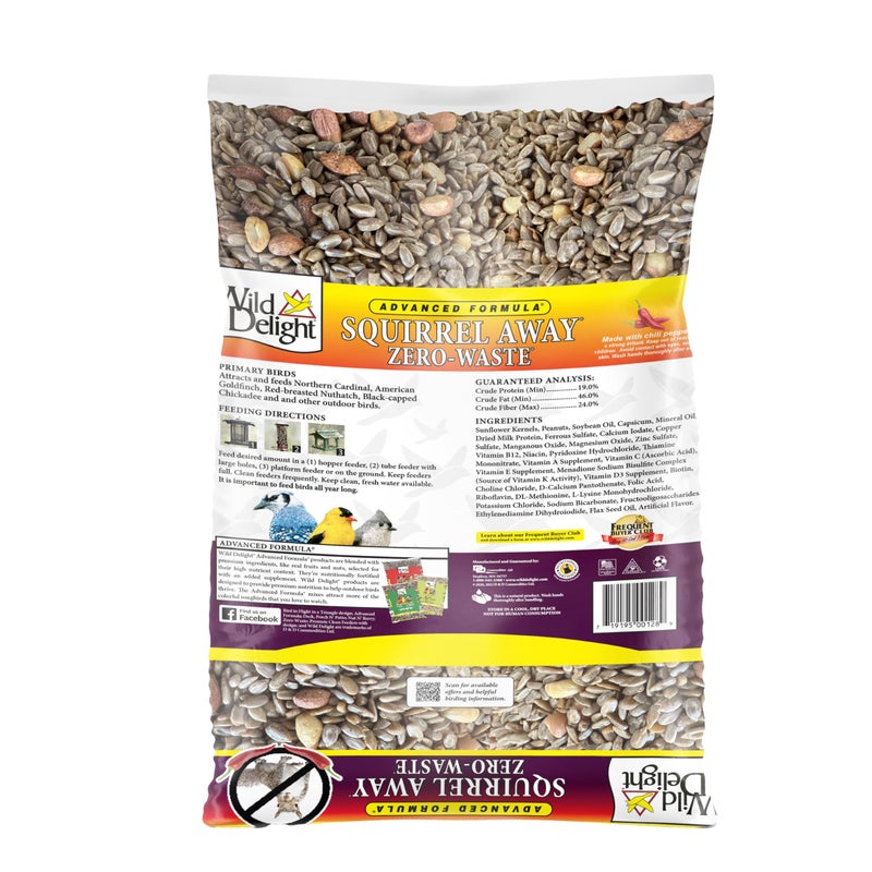Wild Delight Advanced Formula Squirrel Away Zero Waste Wild Bird Food 5lbs - Image 2